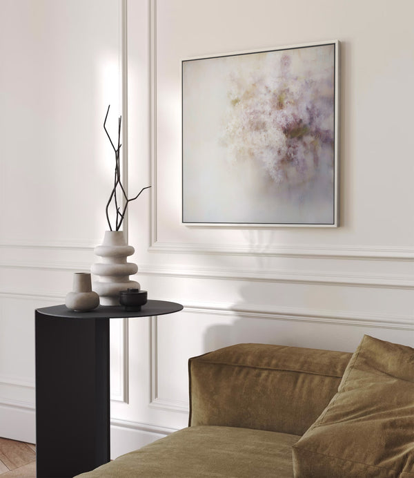 The Ethereal Lilac Bloom Abstract Art Print