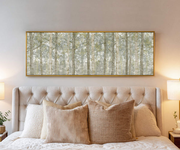 Canvas wall art in interior setting.