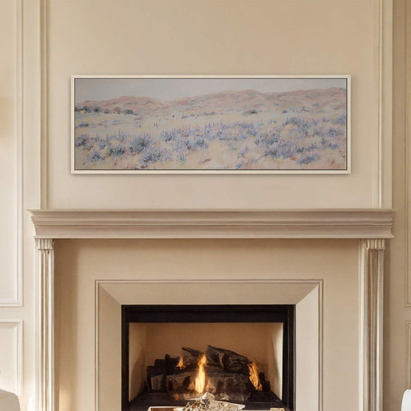 Canvas wall art in interior setting.