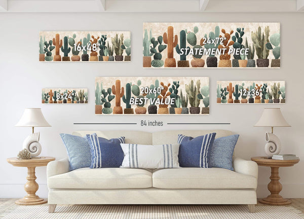 Canvas wall art in interior setting.