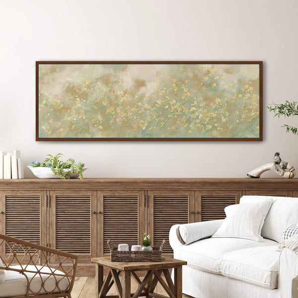 Canvas wall art in interior setting.