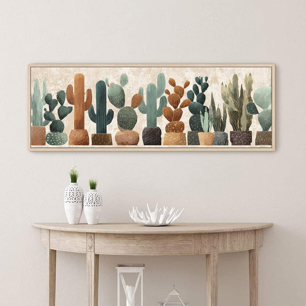 Canvas wall art in interior setting.