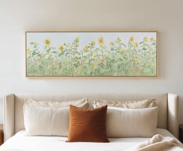 Canvas wall art in interior setting.