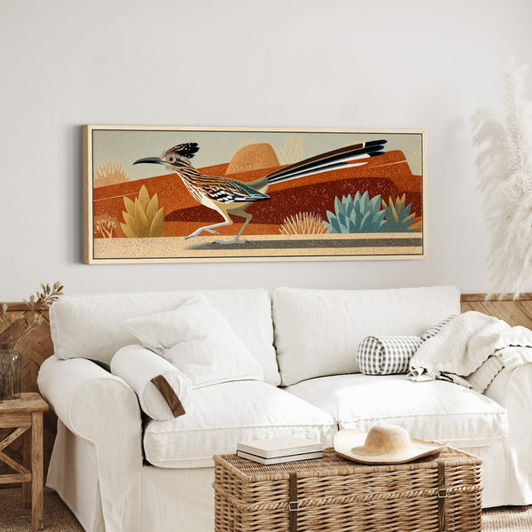 Canvas wall art in interior setting.