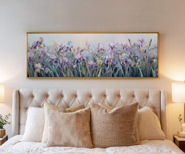 Canvas wall art in interior setting.