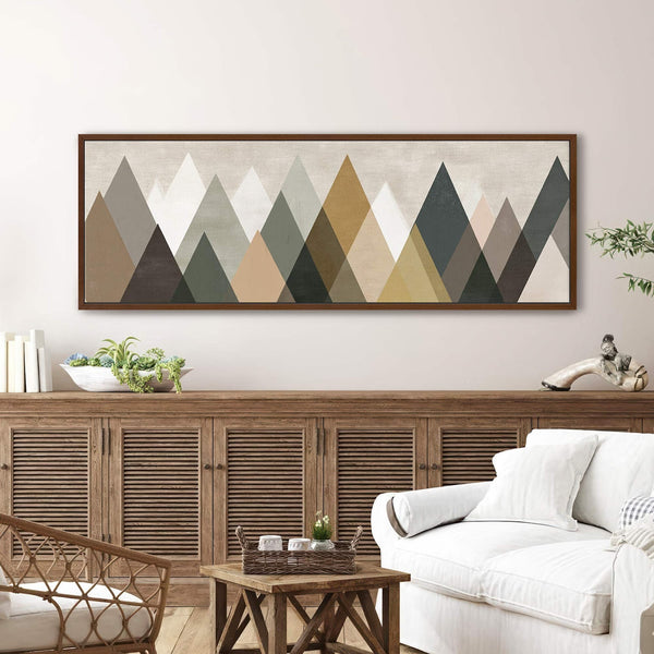 Canvas wall art in interior setting.