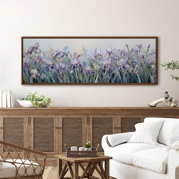 Canvas wall art in interior setting.