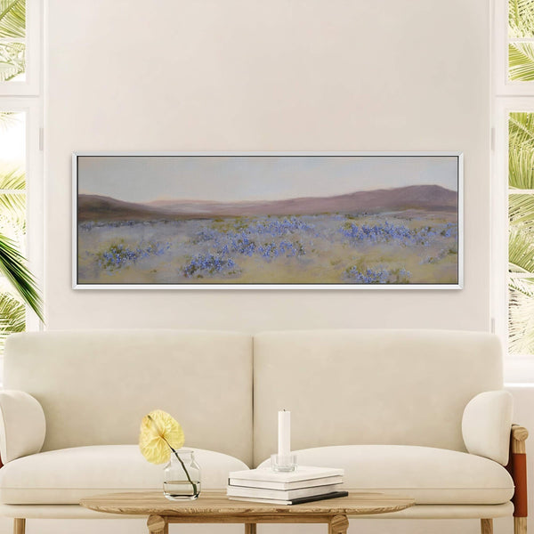 Canvas wall art in interior setting.