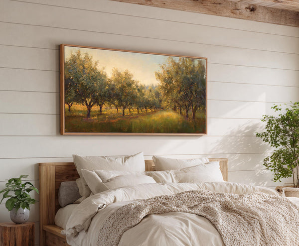 Canvas wall art in interior setting.