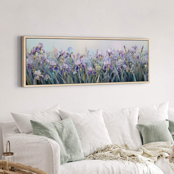 Canvas wall art in interior setting.