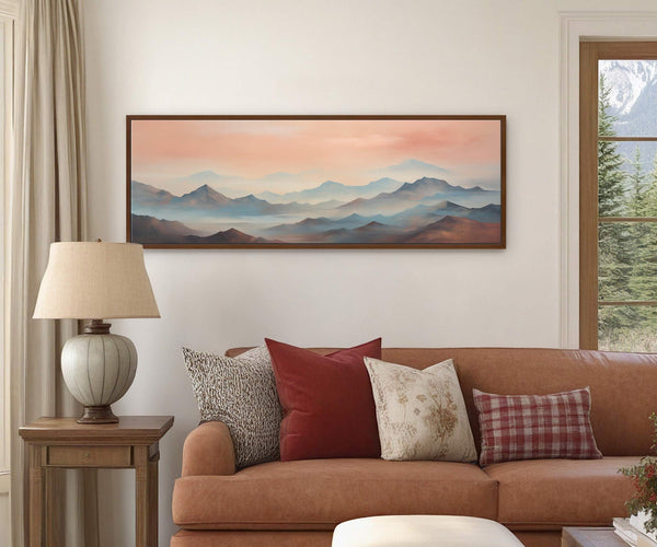 Canvas wall art in interior setting.