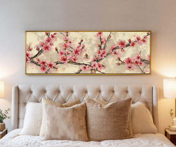 Canvas wall art in interior setting.