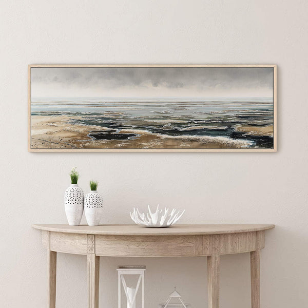 Canvas wall art in interior setting.