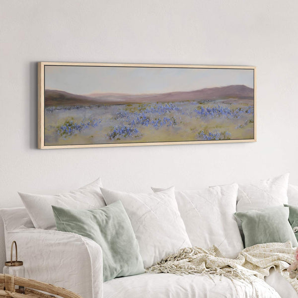 Canvas wall art in interior setting.