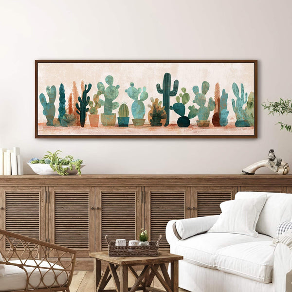 Canvas wall art in interior setting.