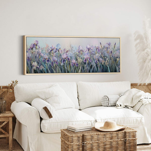 Canvas wall art in interior setting.