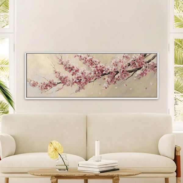 Canvas wall art in interior setting.