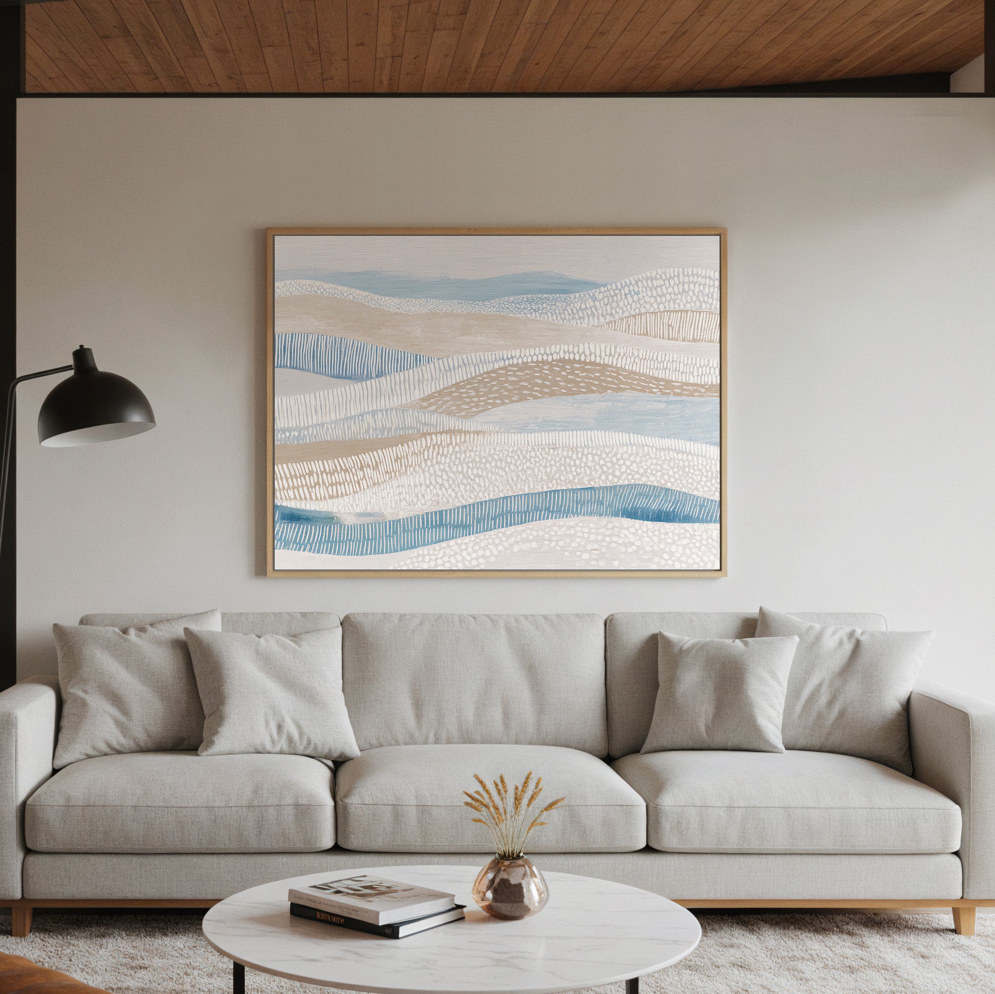 Coastal Rhythms Abstract Canvas Art