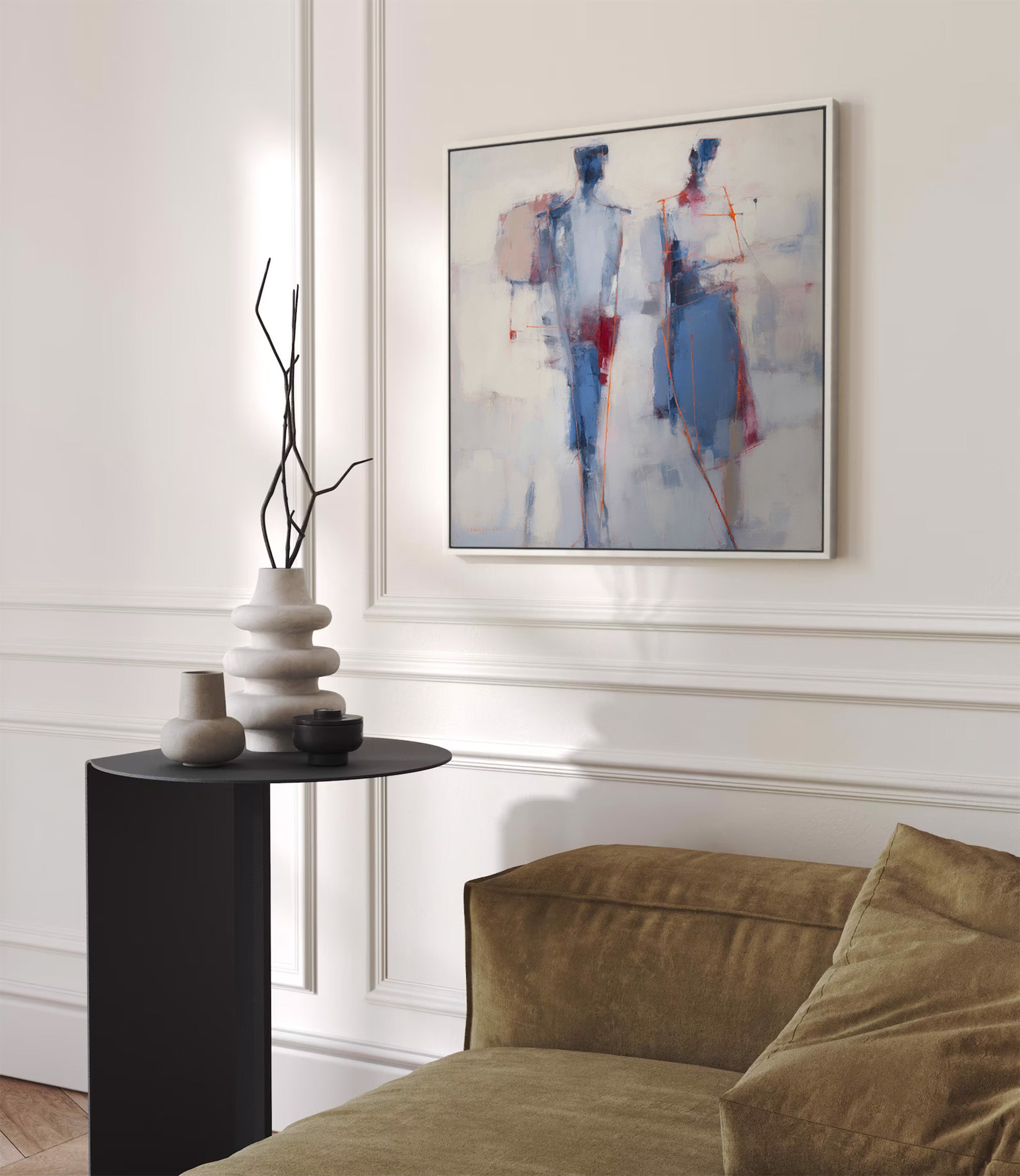 The Harmonious Duo Abstract Art Print
