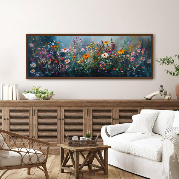 Impression d'art panoramique « Prairie florissante »