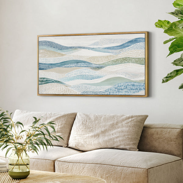 The Rhythmic Landscape Coastal Abstract Art Print