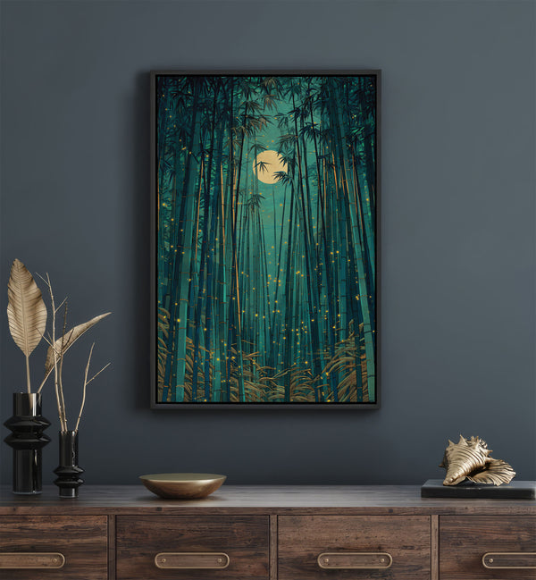 Kunstdruck „Der verzauberte Bambuswald“