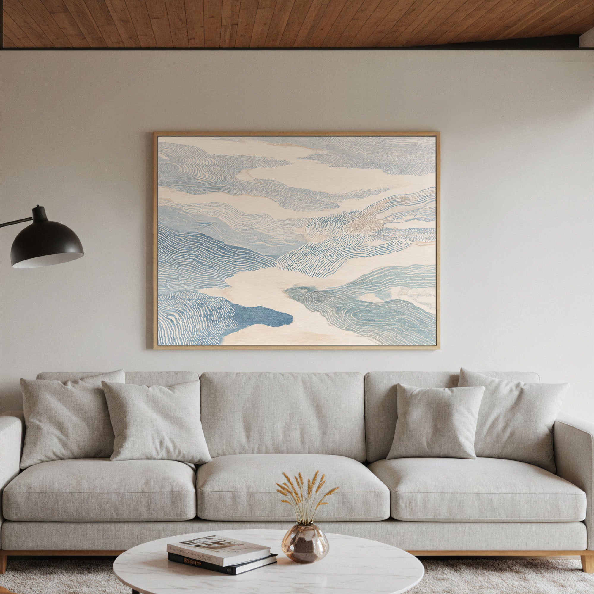 The River Flow Abstract Art Print