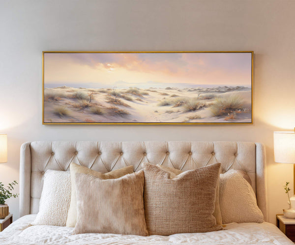 Goldene Dünen – Leinwandbild mit Wüstenlandschaft