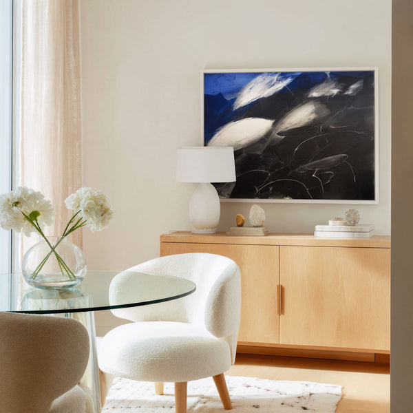 Impression abstraite de Giclée de dauphin - Abyss & Ascent