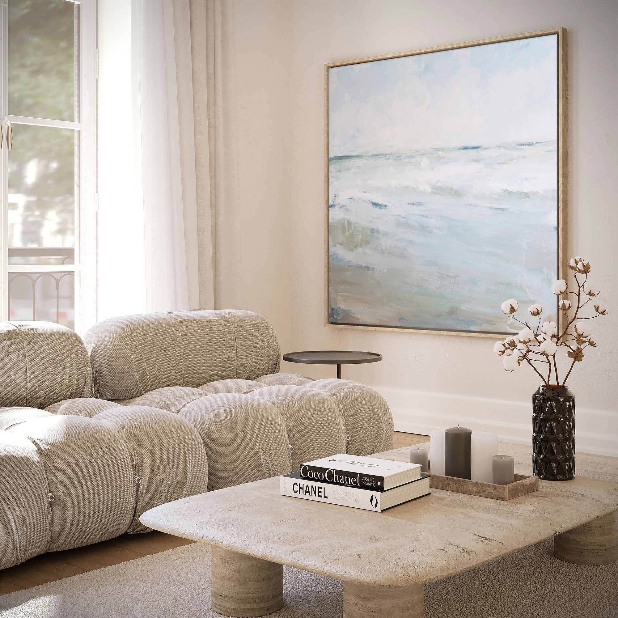 The Coastal Horizon Seascape Art Print