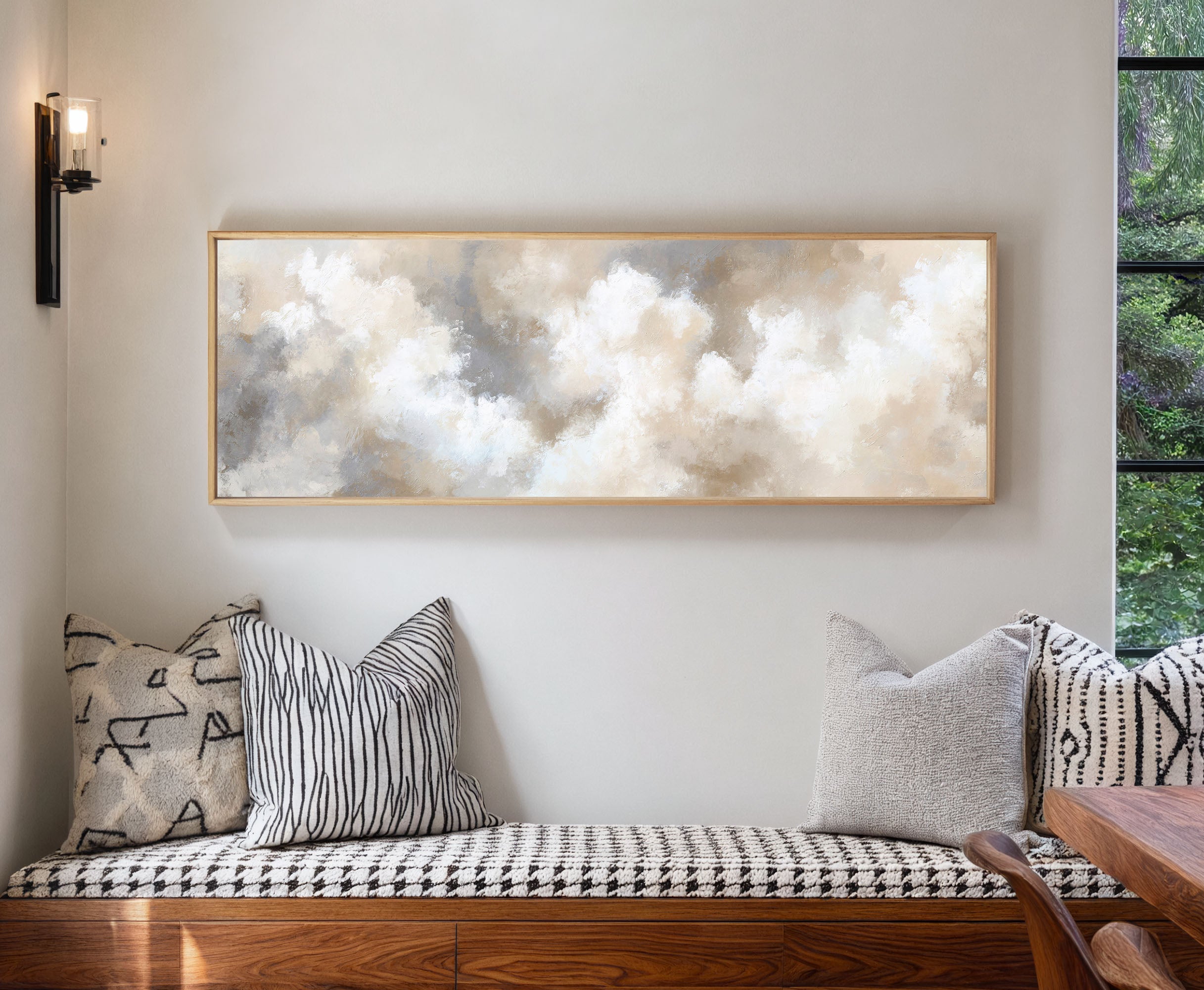 Neutral Cloud Abstract Canvas Print