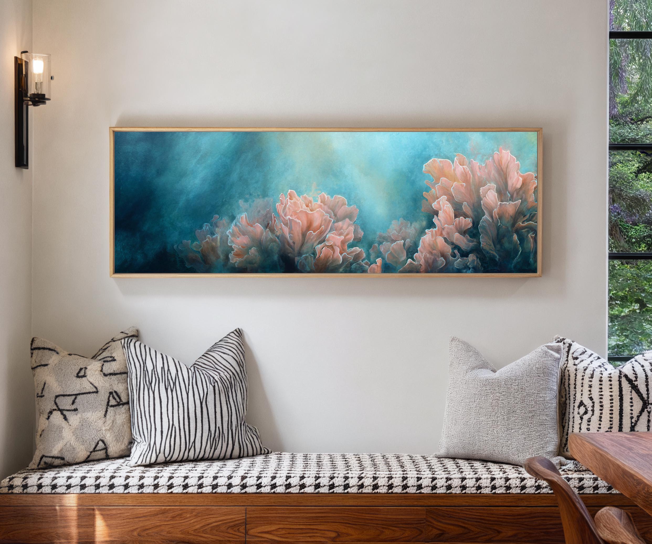 Pink Coral Reef Canvas Wall Art Print