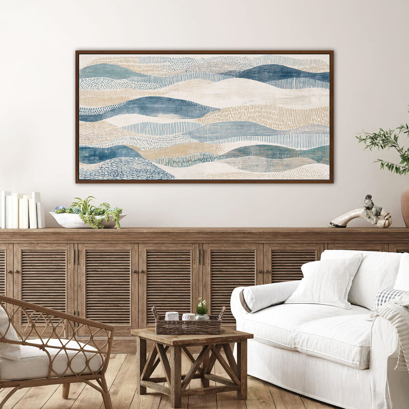 The Coastal Undulations Abstract Art Print