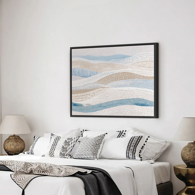 Coastal Rhythms Abstract Canvas Art