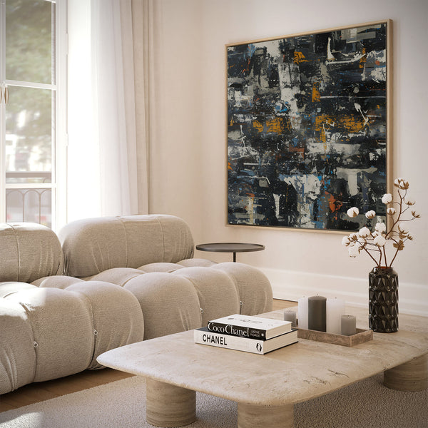 Impression d'art sur toile abstraite Urban Midnight