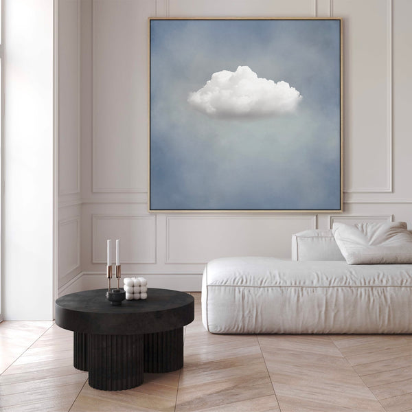 Tableau sur toile nuage bleu doux