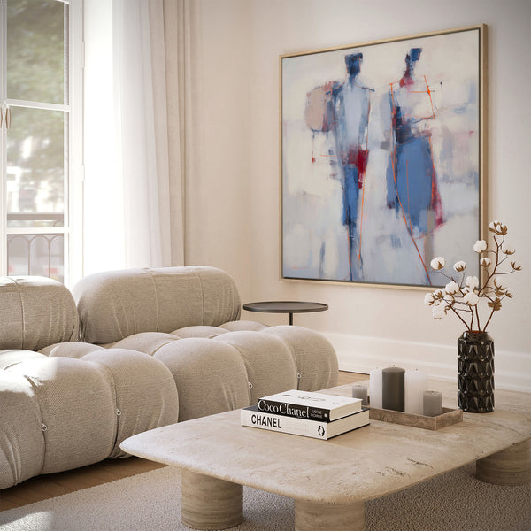 The Harmonious Duo Abstract Art Print