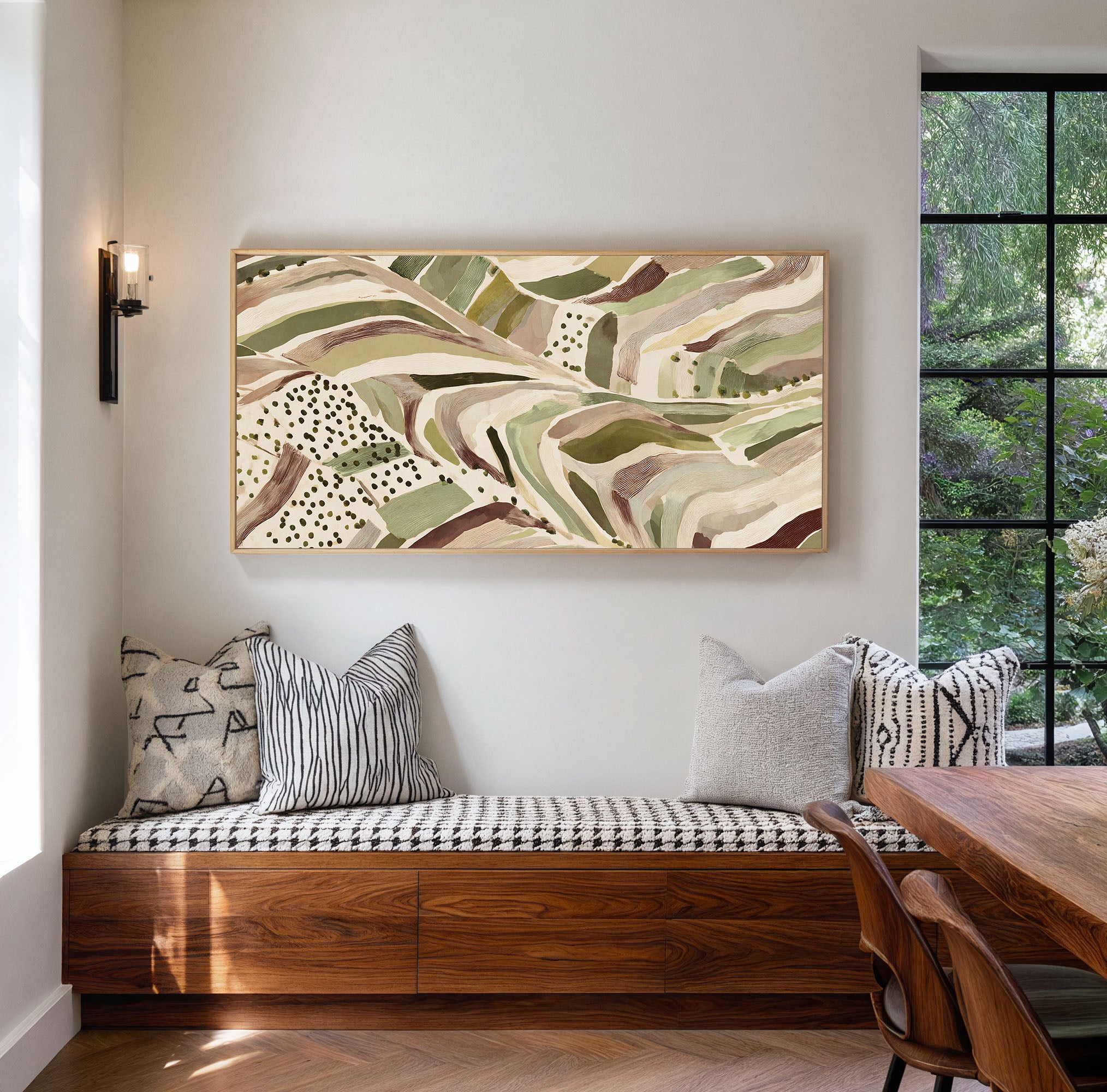 Riverstone Flow - Abstract Organic Landscape Art