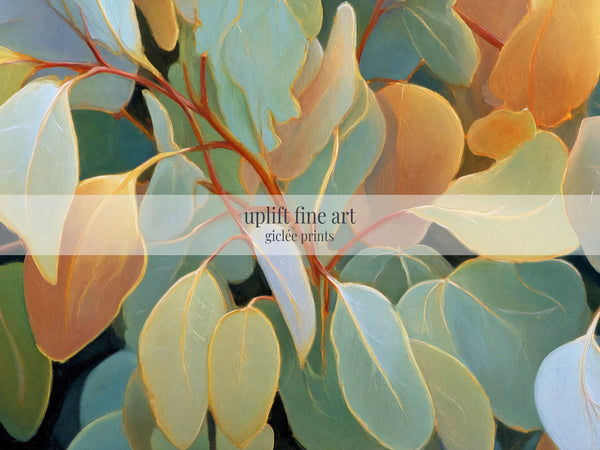 Impression sur toile d'art mural Feuille d'eucalyptus