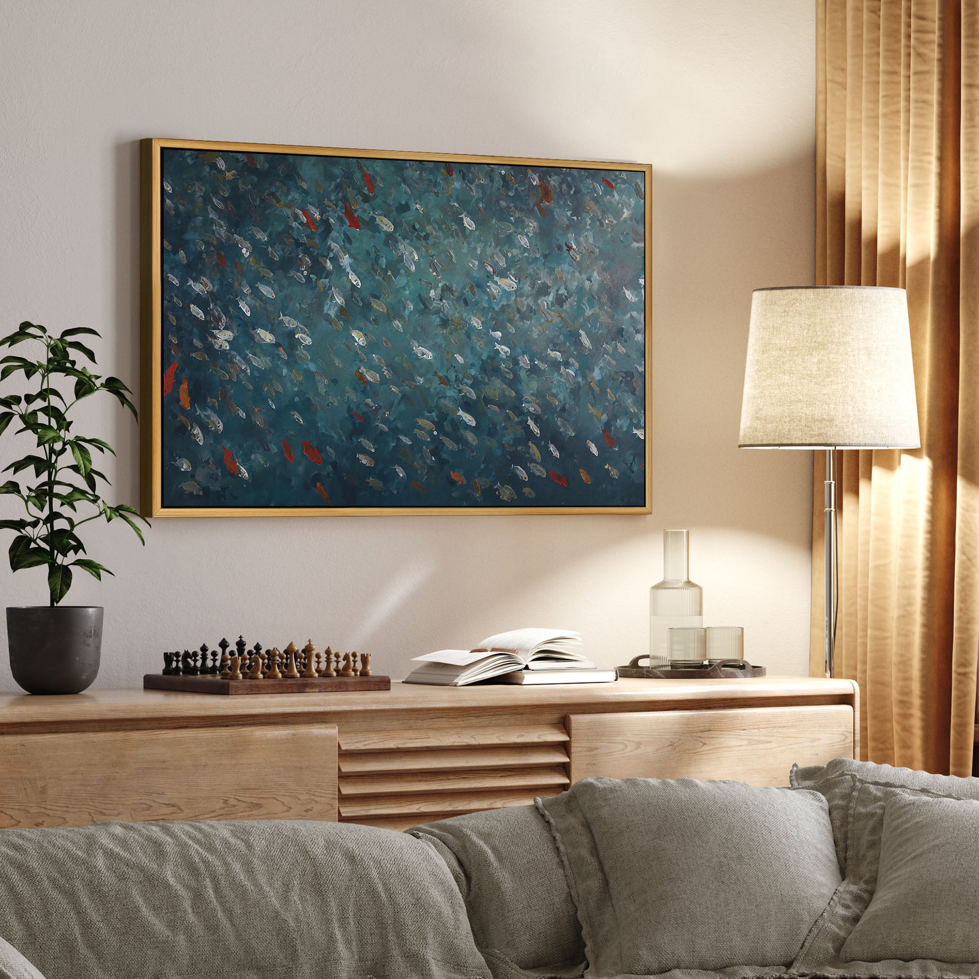 Reef's Pulse Canvas Wall Art Print