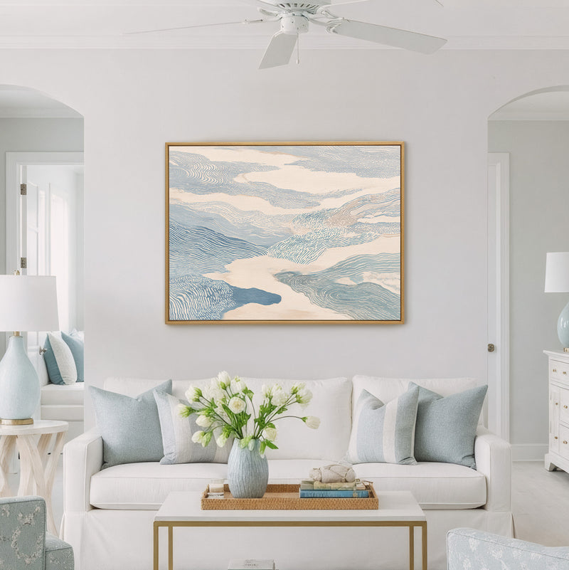 The River Flow Abstract Art Print