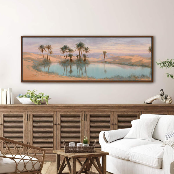 Desert Oasis Canvas Wall Art Print