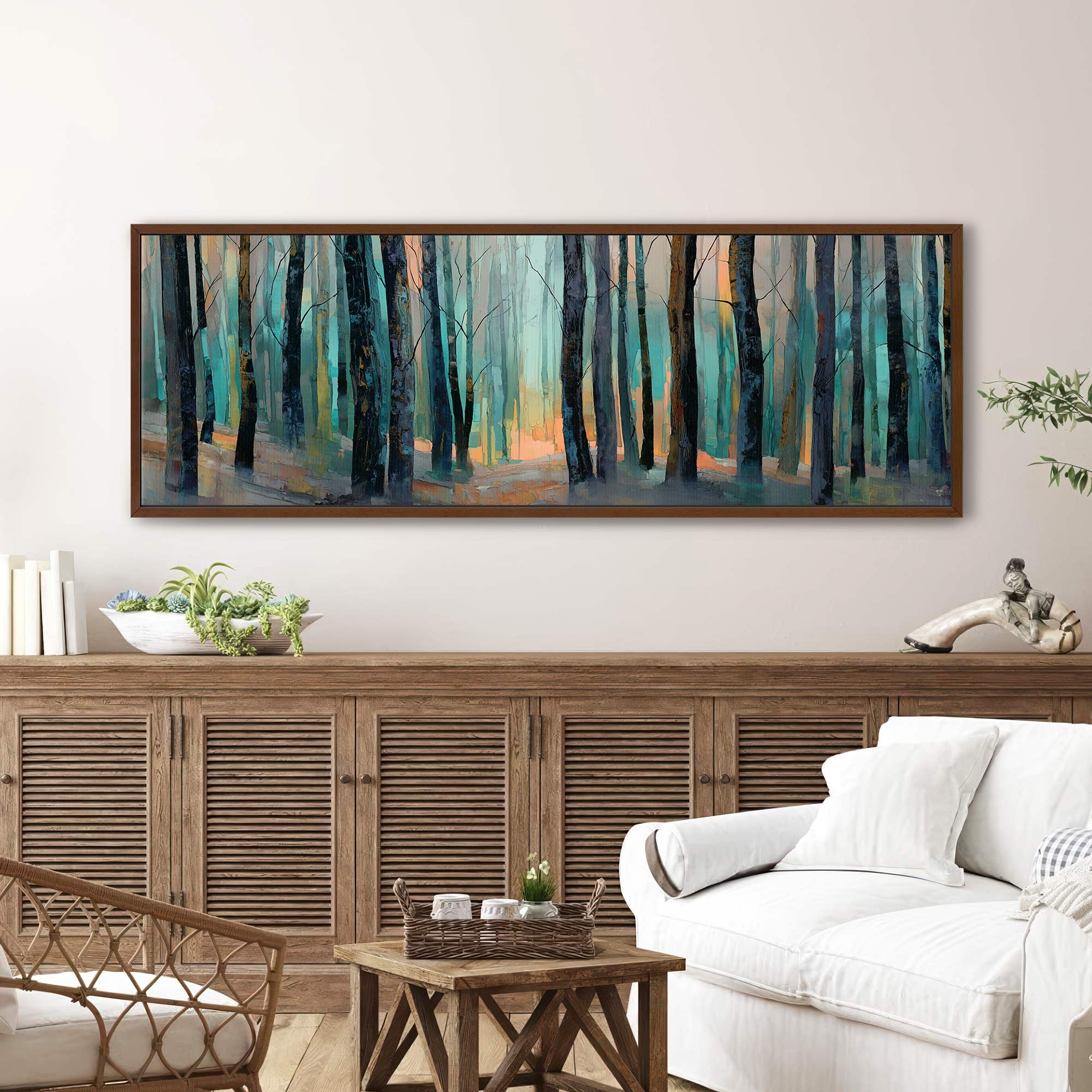 Emerald Silence – Forest Landscape Canvas Print