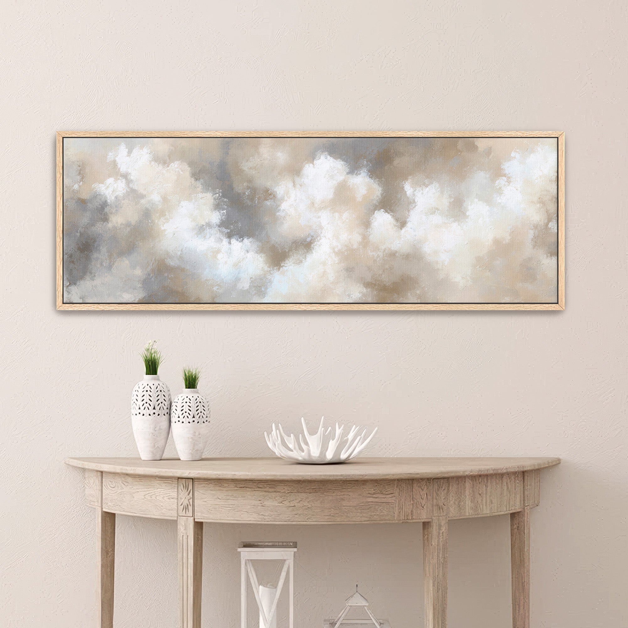 Neutral Cloud Abstract Canvas Print