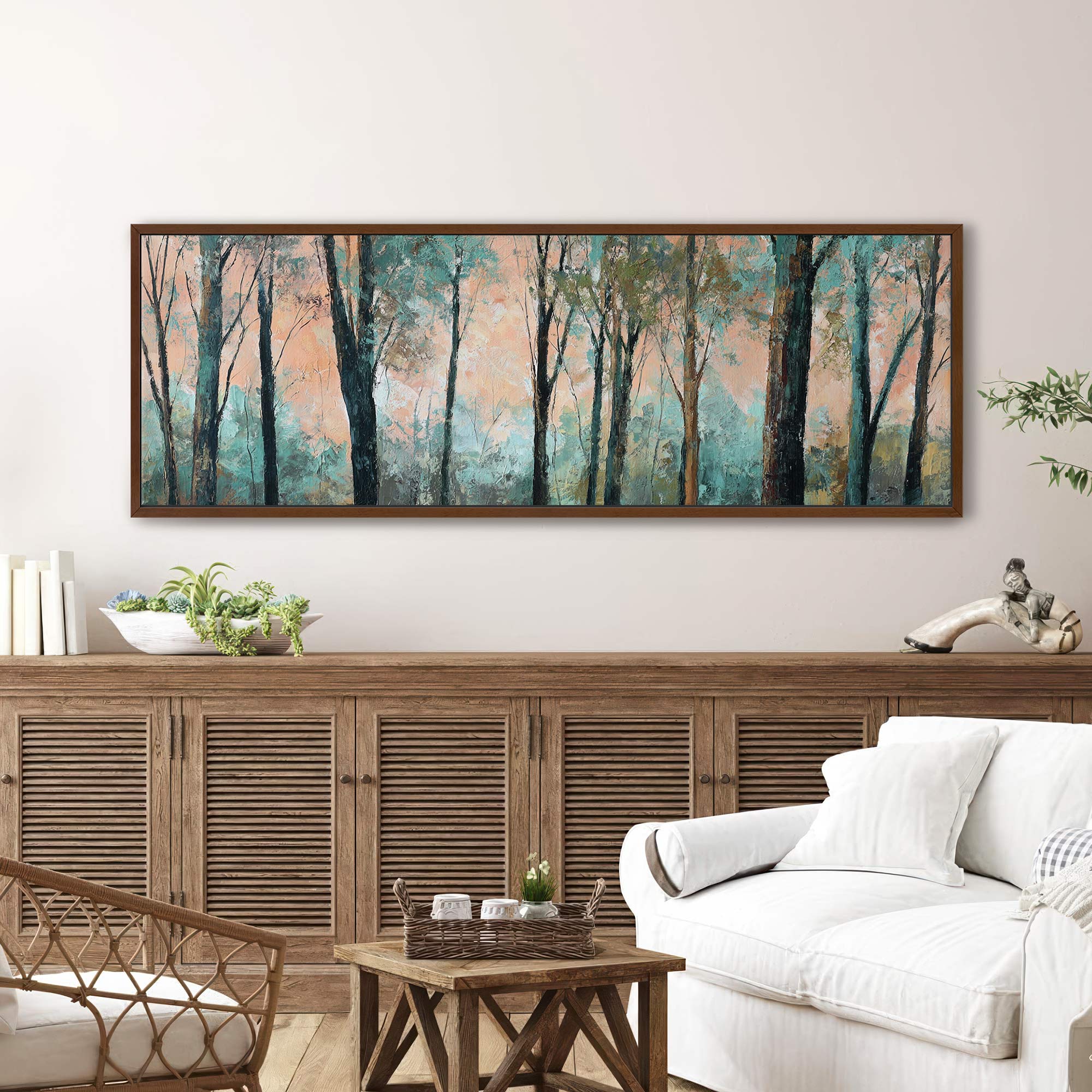 Whispering Grove – Forest Landscape Canvas Art