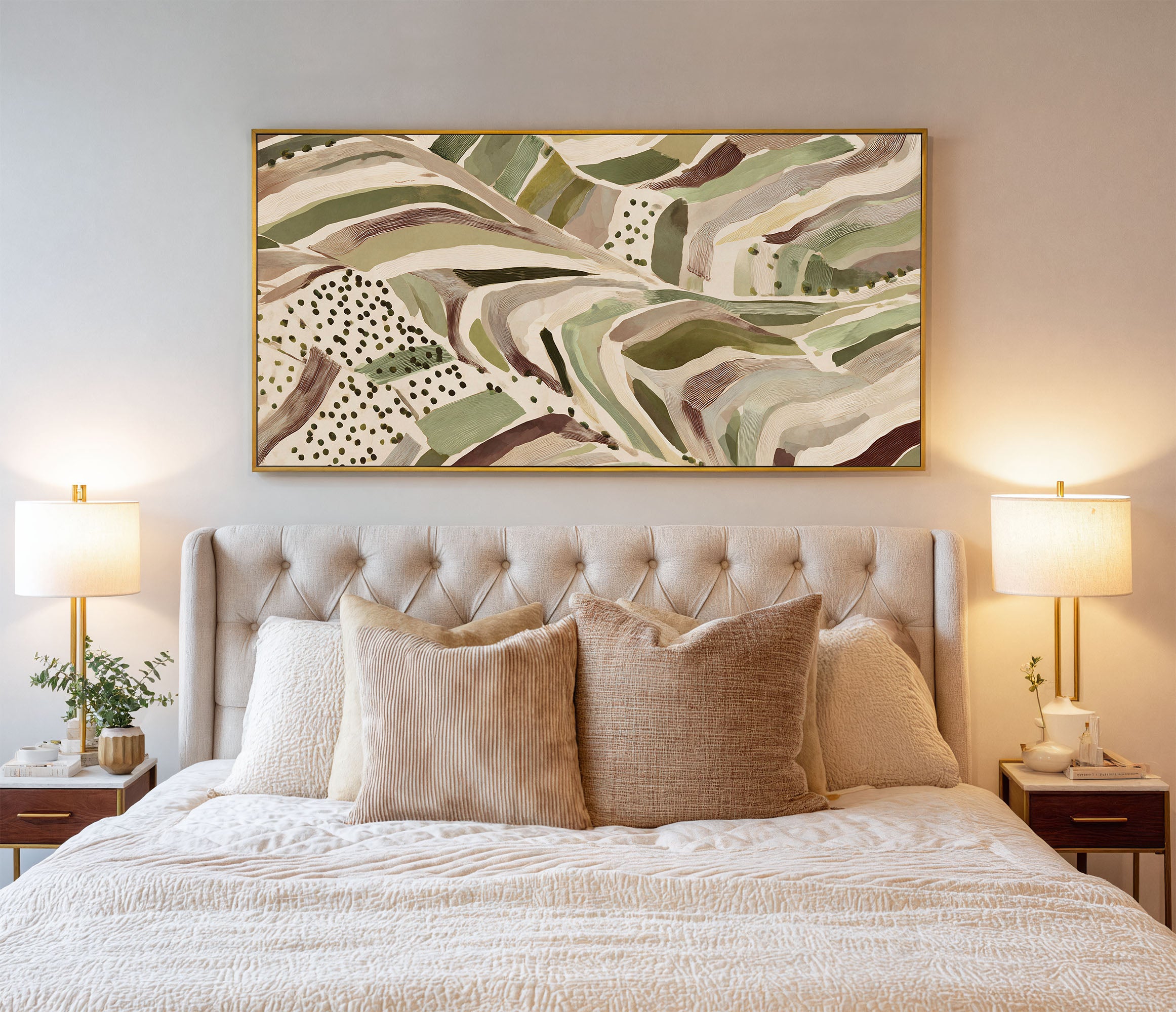 Riverstone Flow - Abstract Organic Landscape Art