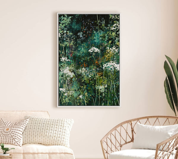 Green Botanical Canvas Art Print