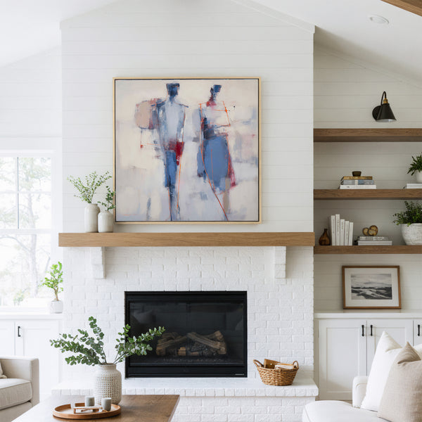 The Harmonious Duo Abstract Art Print