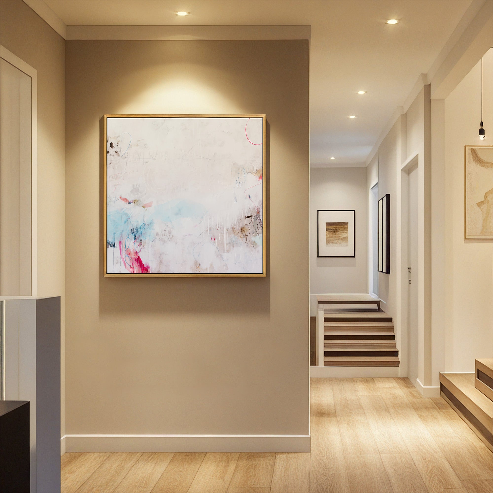 The Serene Hues Abstract Art Print