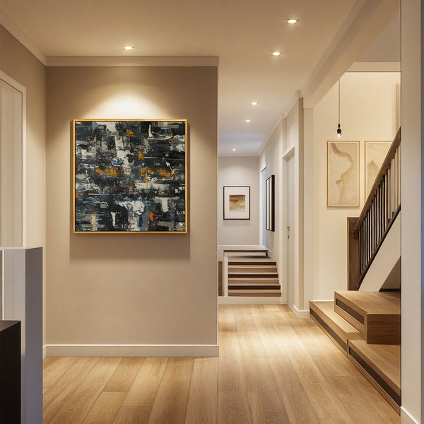 Impression d'art sur toile abstraite Urban Midnight